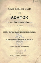 Csutak : Aradi fogsgom alatt irt adatok...