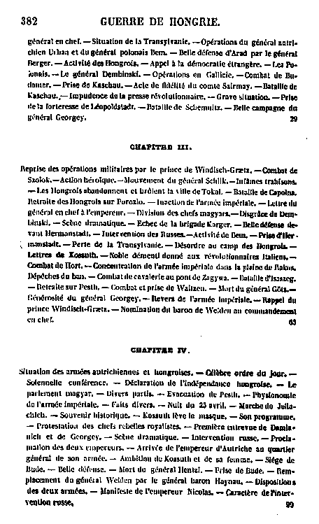 BALLEYDIER : Histoire de la guerre de Hongrie...