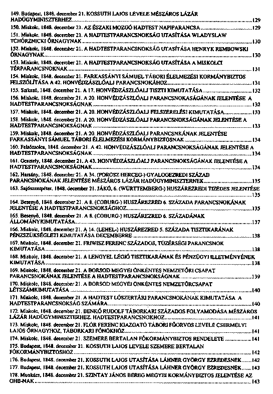 Az 1848–49-es I. magyar hadtest iratai