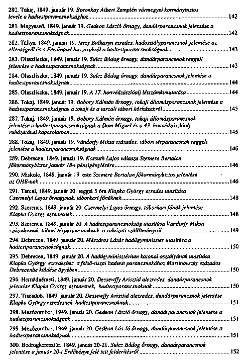 Az 1848–49-es I. magyar hadtest iratai