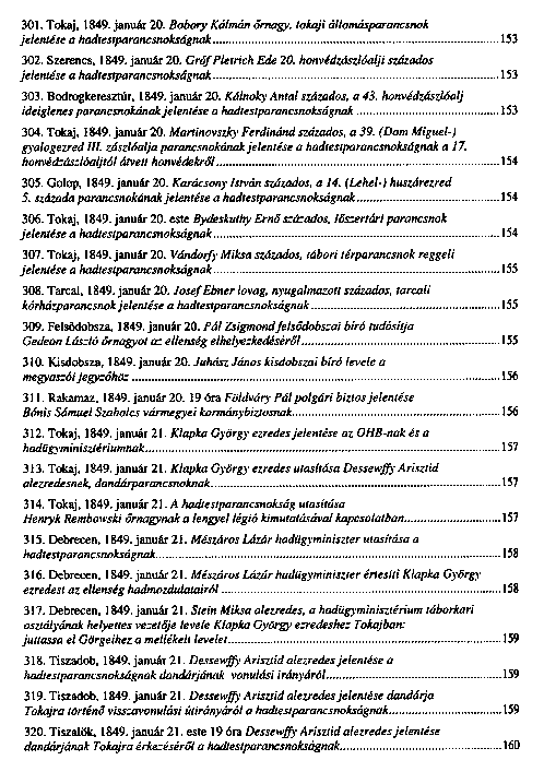 Az 1848–49-es I. magyar hadtest iratai