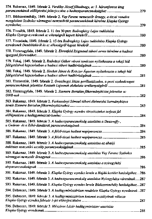 Az 1848–49-es I. magyar hadtest iratai