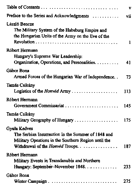 The Hungarian Revolution and War of Independence, 1848–1849