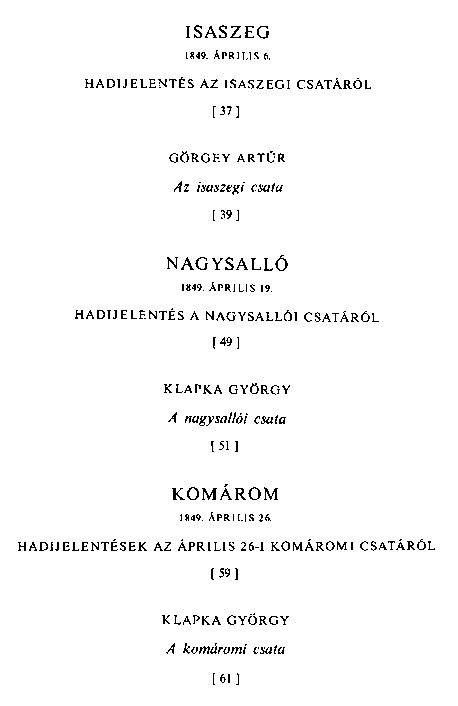 A szabadsgharc kilenc nagy csatja