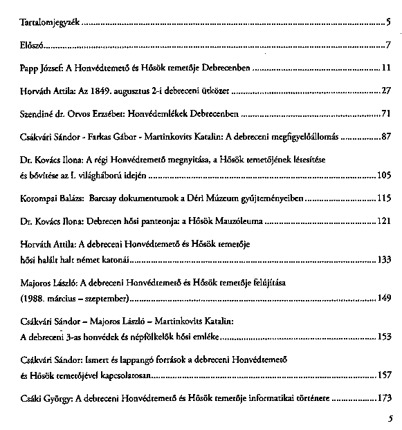 A debreceni Honvdtemet s Hsk temetje