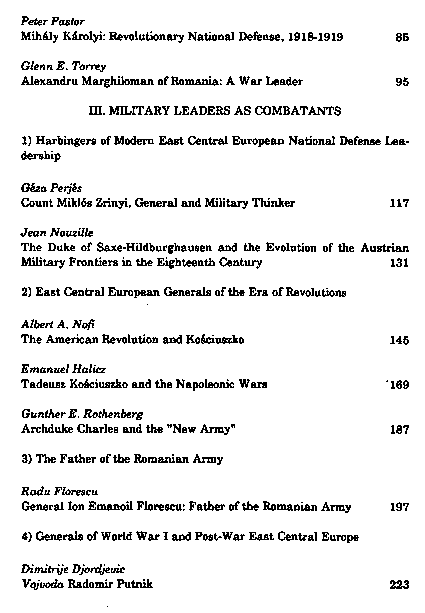 East Central European war leaders : civilian and military