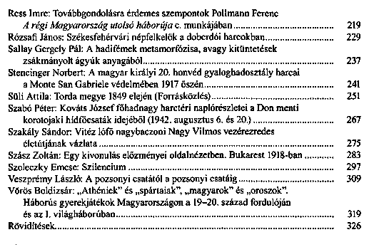 Tanulmnyok Pollmann Ferenc tiszteletre