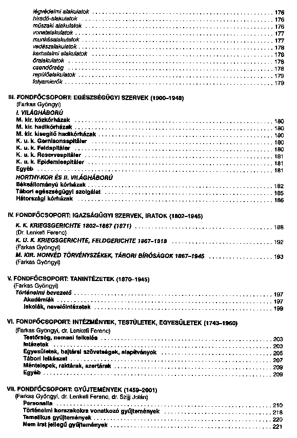 Fond- s llagjegyzk