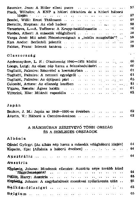 A msodik vilghbor trtnete