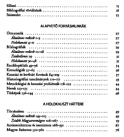 A magyarorszgi holokauszt bibliogrfija