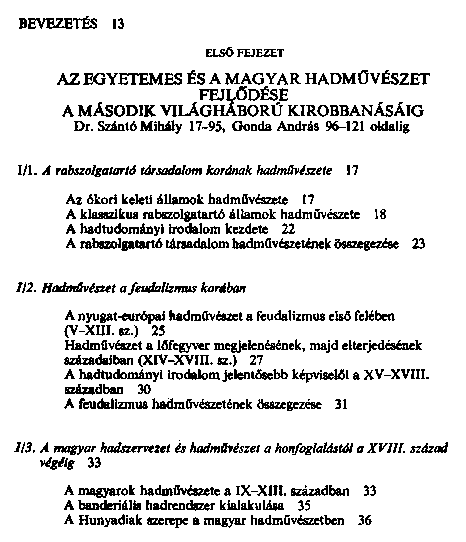 Az egyetemes s magyar hadmvszet fejldse az kortl napjainkig