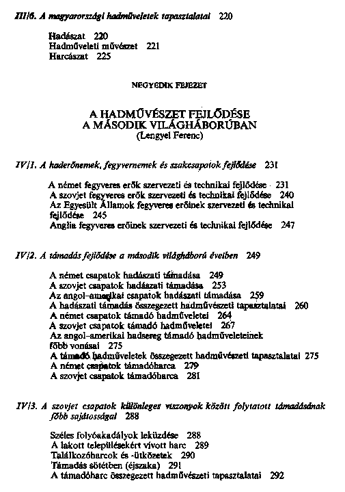 Az egyetemes s magyar hadmvszet fejldse az kortl napjainkig
