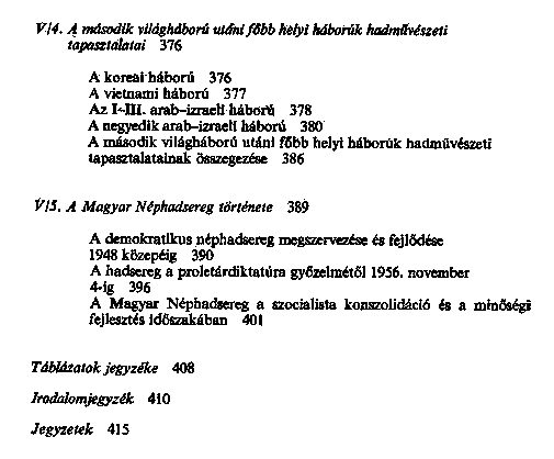 Az egyetemes s magyar hadmvszet fejldse az kortl napjainkig