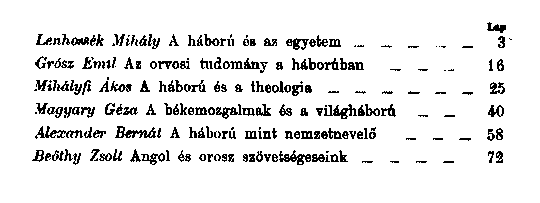 Hborus eladsok a budapesti Kir. M. Tudomny-Egyetemen