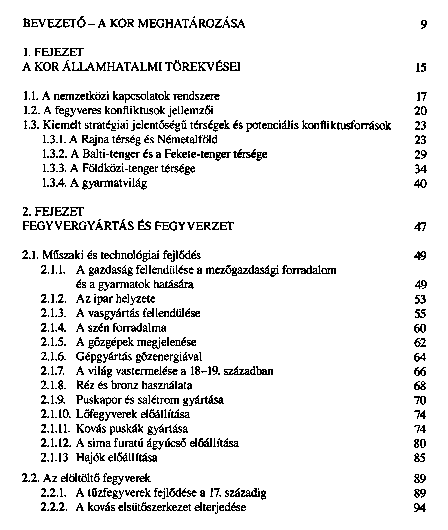 Haderk s hadvisels az elltlt fegyverek korban