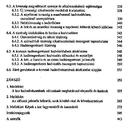 Haderk s hadvisels az elltlt fegyverek korban