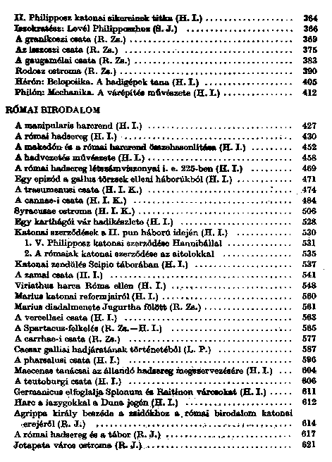 A hadmvszet kori klasszikusai