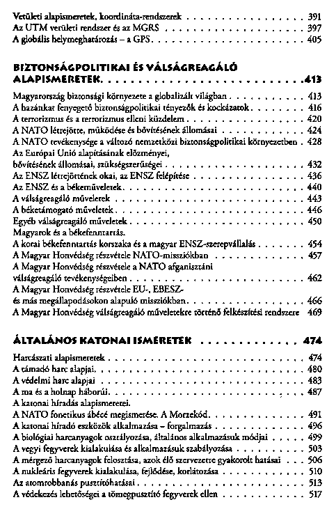 Honvdelmi alapismeretek