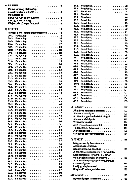 Katonai alapismeretek : munkafzet