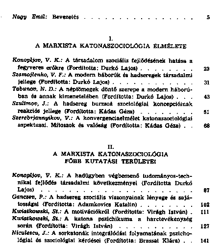 Katonaszociolgia