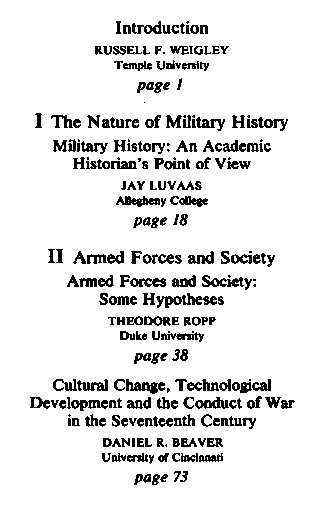 New dimensions in military history