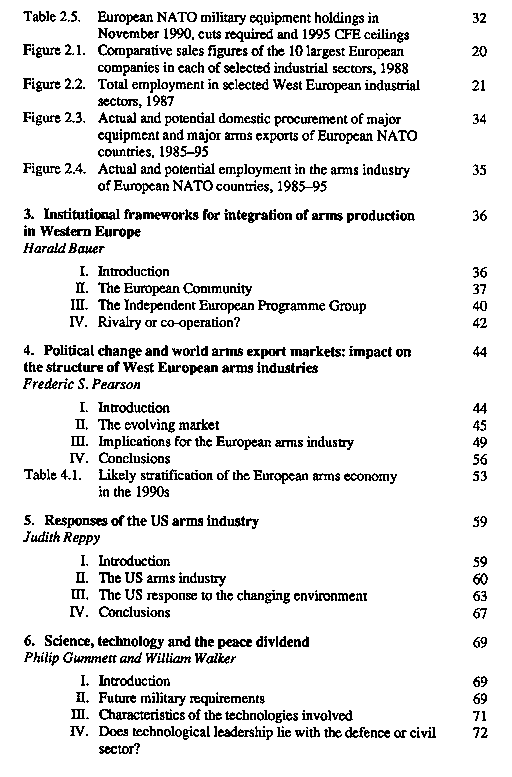 Restructuring of arms production in Western Europe