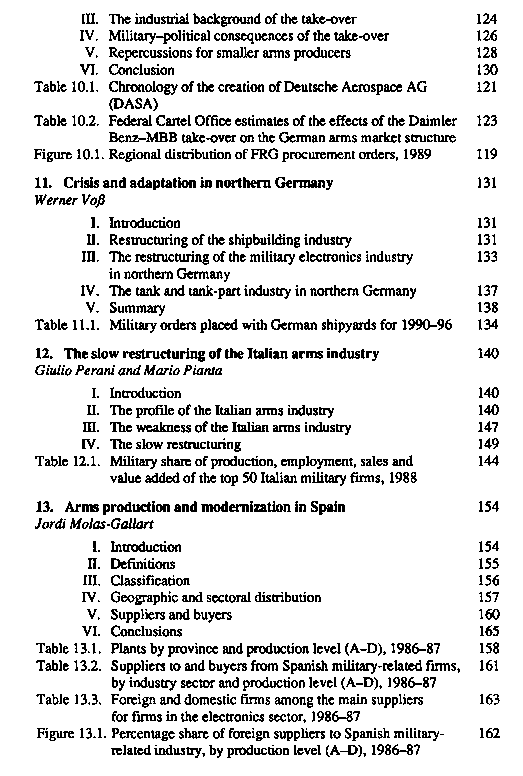 Restructuring of arms production in Western Europe