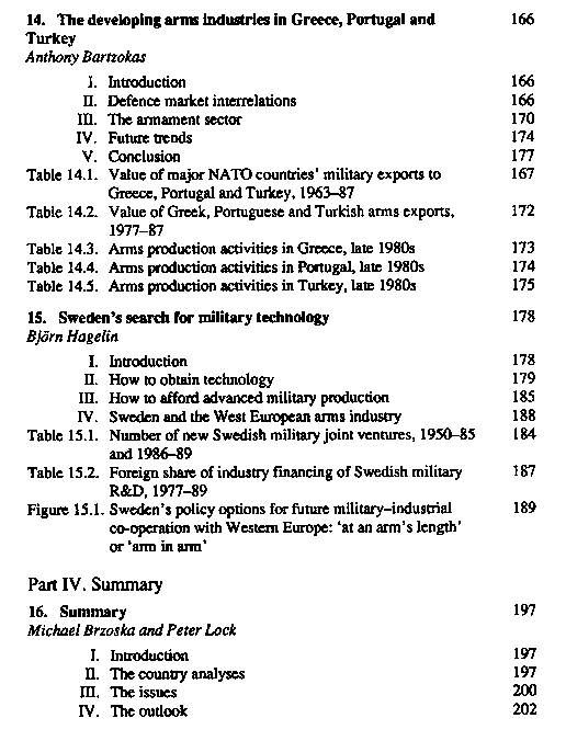 Restructuring of arms production in Western Europe