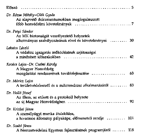 Tanulmánygyűjtemény 1996