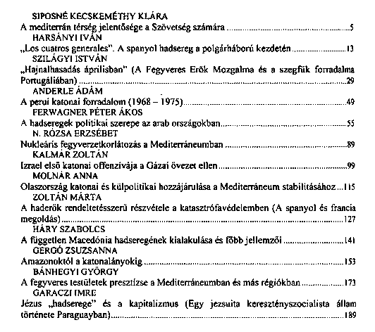 Hadseregek a Mediterrneumban