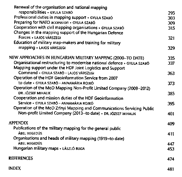 100 years of Hungarian military mapping, 1919–2019