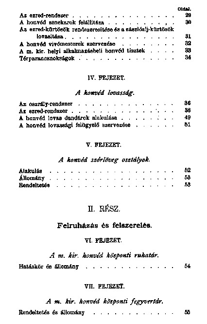 A m. kir. honvdsg fejldse : 1869–1899