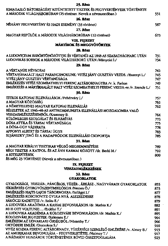 A Magyar Kirlyi Honvd Ludovika Akadmia s a testvrintzetek sszefoglalt trtnete