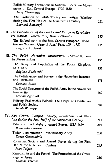East Central European society and war in the era of revolutions, 1775–1856