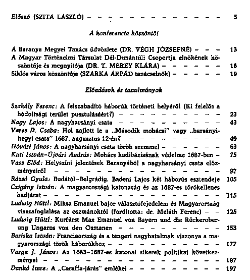 Eladsok s tanulmnyok a trk elleni visszafoglal hbork trtnetbl