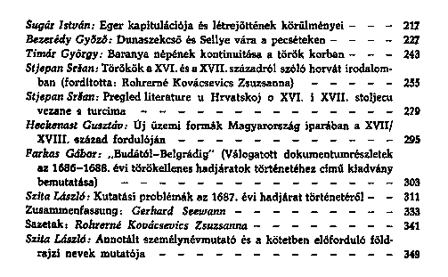 Eladsok s tanulmnyok a trk elleni visszafoglal hbork trtnetbl