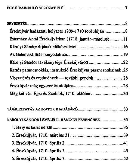 Krolyi Sndor levelei rsekjvrbl s hrom vrvd szablyzata
