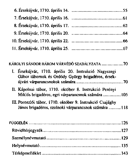 Krolyi Sndor levelei rsekjvrbl s hrom vrvd szablyzata