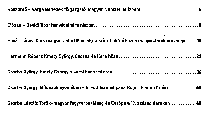Kars magyar hsei