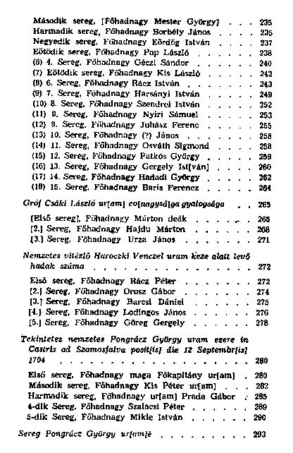 II. Rkczi Ferenc erdlyi hadserege