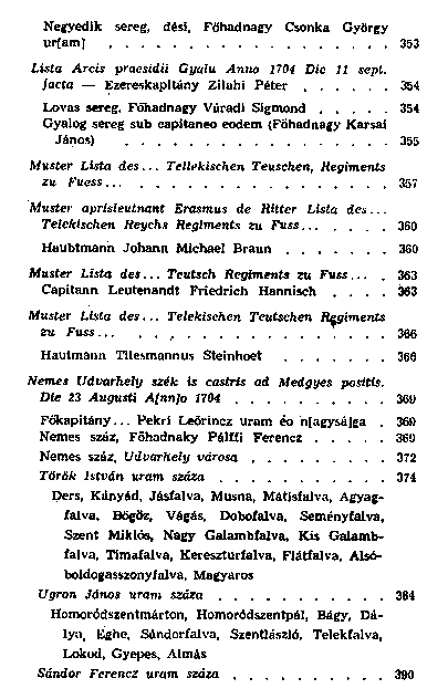 II. Rkczi Ferenc erdlyi hadserege
