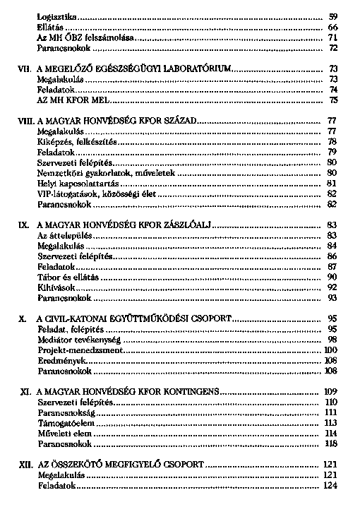 A Magyar Honvdsg kzremkdse Koszov vlsgkezelsben