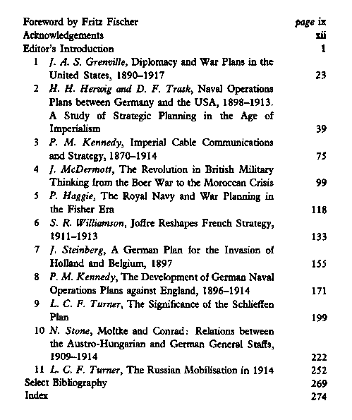 The war plans of the great powers : 1880–1914