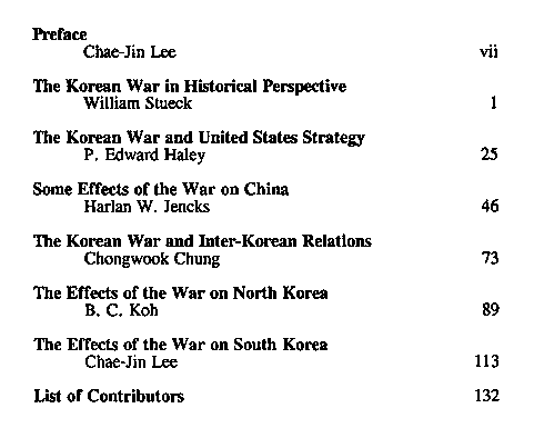 The Korean War