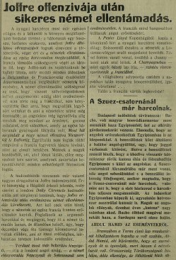 Sajthr a nmetek ellenakcijrl (Dlmagyarorszg, 1915. janur 16., p. 1.)