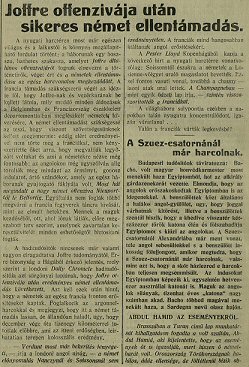 Sajthr a nmetek ellenakcijrl (Dlmagyarorszg, 1915. janur 16., p. 1.)