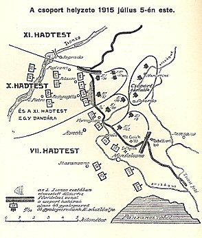 A monfalconei csoport helyzete az els isonzi csata vgn