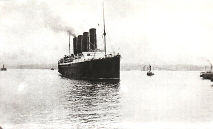 A Lusitania megrkezse a liverpooli kiktbe