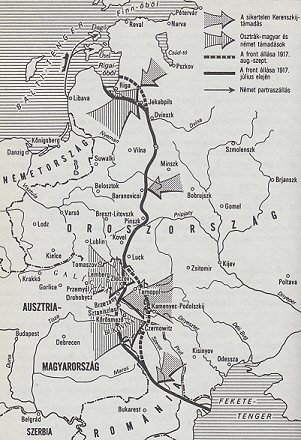 A keleti hadszntr 1917-ben