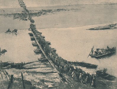 A monarchia csapatai tkelnek a Piave folyn 1918 jnius 23-n